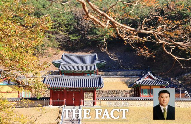 의·승병 정신을 계승하는 전남광주시 구례군 '석주관' 전경과 이진택 신임 기념사업회장(작은 사진). /구례군