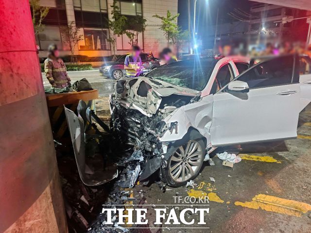 19일 부산 사상구 사고 현장. /사상경찰서