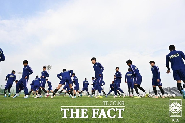지난 6월 코리아풋볼파크에서 소집훈련을 진행하는 U19 대표팀./KFA