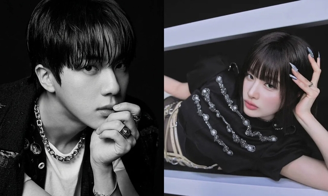 올해 신설된 '마이스타상' 첫 수상의 영광은 방탄소년단 진(왼쪽)과 엔믹스 설윤에게 돌아갔다./빅히트뮤직, JYP엔터테인먼트