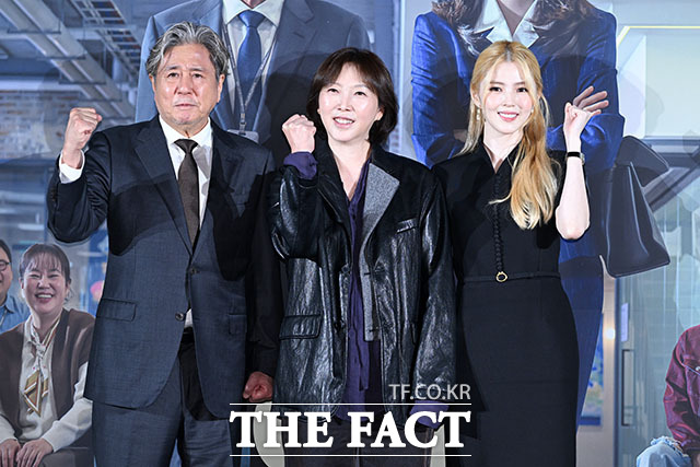 배우 최민식과 김도영 감독, 배우 한소희(왼쪽부터).