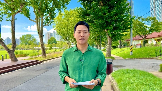 오세훈 서울시장이 용산어린이정원을 찾아