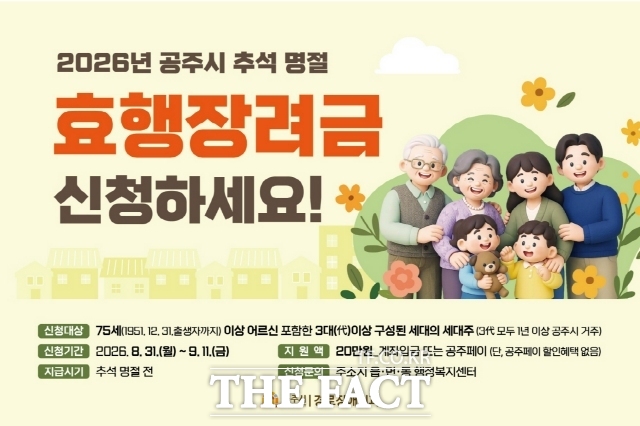 효행장려금 지급 이미지. /공주시