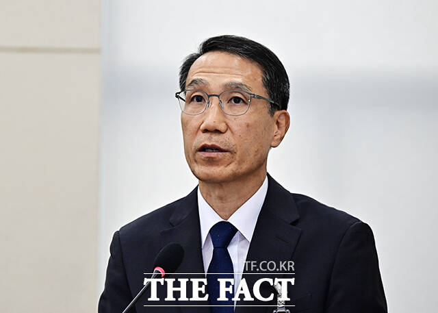 2025회계연도 결산에 대한 제안설명하는 유재성 경찰청장 직무대행.