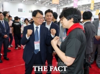  오석진 교육감, 전국기능경기대회 출전 대전 대표 선수들 격려
