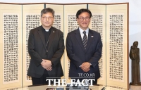  김민석 민주당 대표, 정순택 대주교 예방 [TF사진관]