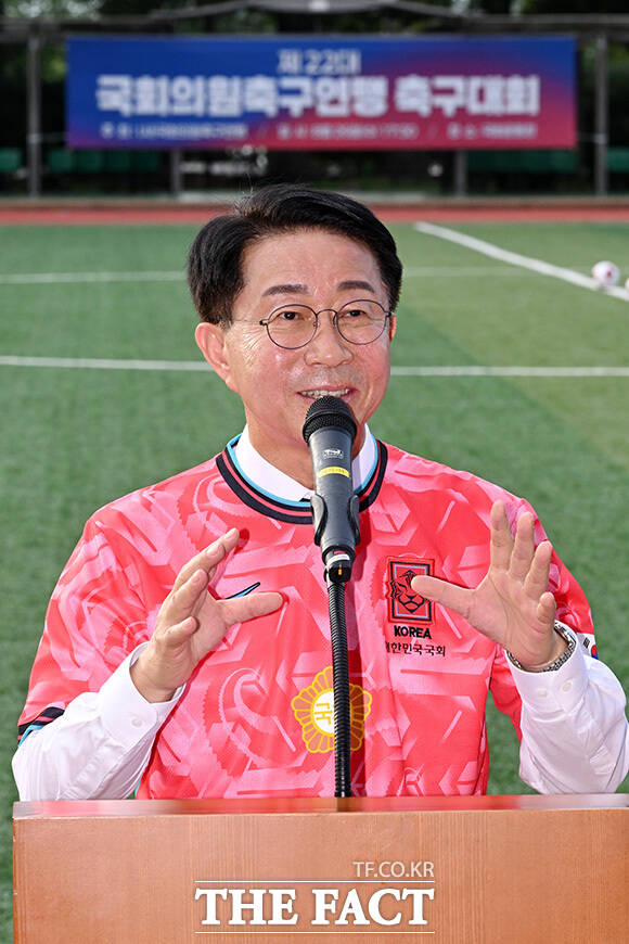 축사하는 조정식 국회의장.