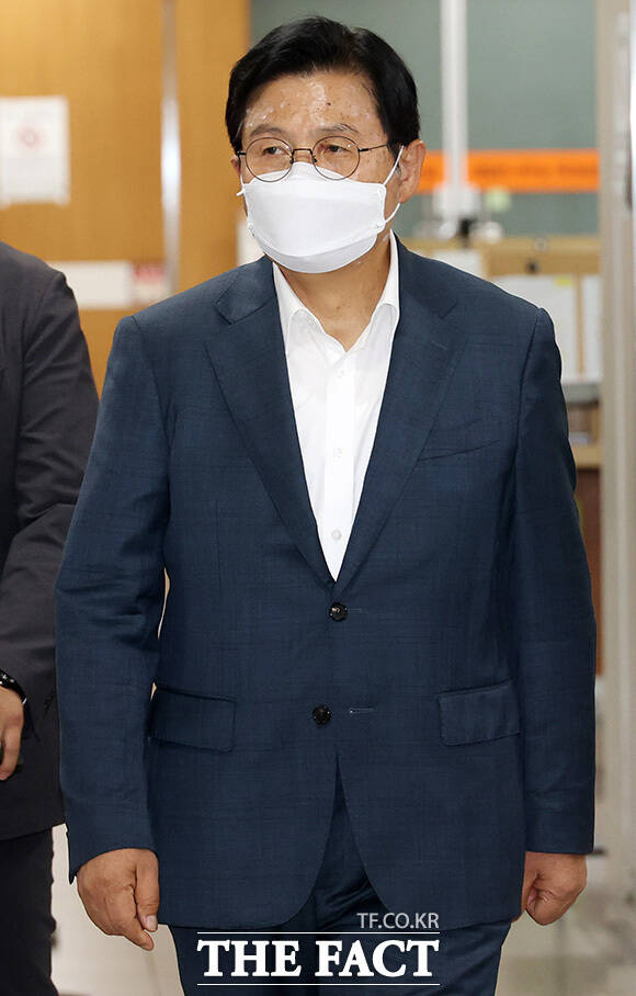 내란선동 등 혐의 관련 공판 출석하는 황교안 자유와혁신 대표.