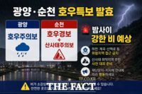  광양·순천 호우경보 속 산사태 위험 고조…