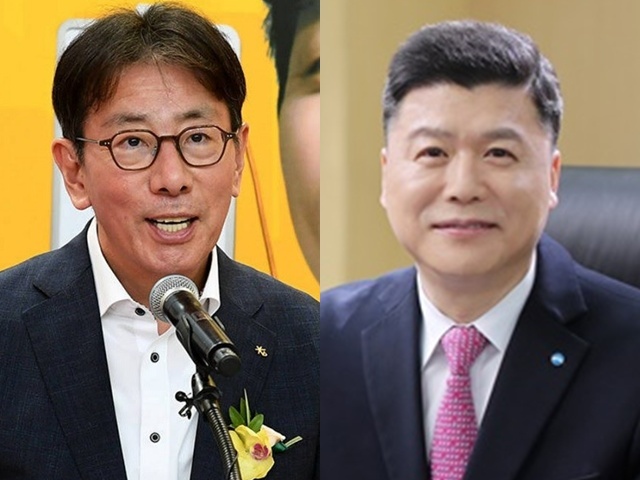 경쟁 후보들의 면면도 KB가 향후 어떤 선택을 하느냐와 연결된다.(왼쪽부터) 이재근 KB금융 글로벌·WM·SME부문장, 권광석 전 우리은행장. /더팩트 DB