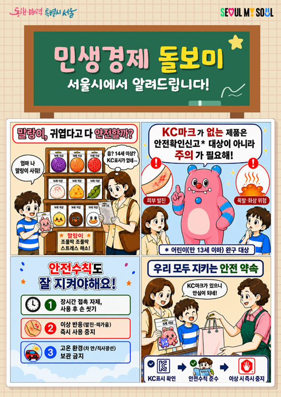 서울시가 왁뿌볼과 말랑이 제품을 대상으로 안전성 검사를 실시했다. /서울시