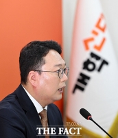  기자간담회 갖는 천하람 권한대행 [포토]