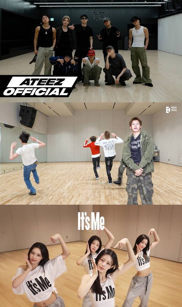 그룹 에이티즈의 BAD'와 코르티스의 'REDRED', 아일릿의 'It's Me'(위부터) 등은 올해 가장 유행한 챌린지로 꼽힌다. 이처럼 '성공한 챌린지'가 꾸준히 등장하면 챌린지는 필수불가결한 콘텐츠로 자리매김하고 있다./각 유튜브채널 캡처