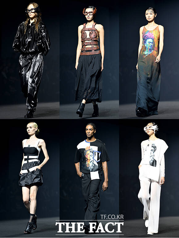 1일 오후 서울 중구 동대문디자인플라자(DDP)에서 2027 S/S 서울패션위크(Seoul Fashion Week)가 열린 가운데 '이상봉'의 모델들이 쇼에 올라 런웨이를 장식하고 있다. /박상민 기자