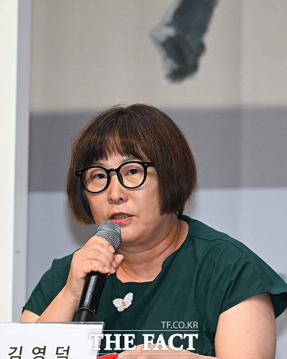 발언하는 김영덕 부산국제영화제 마켓위원장.