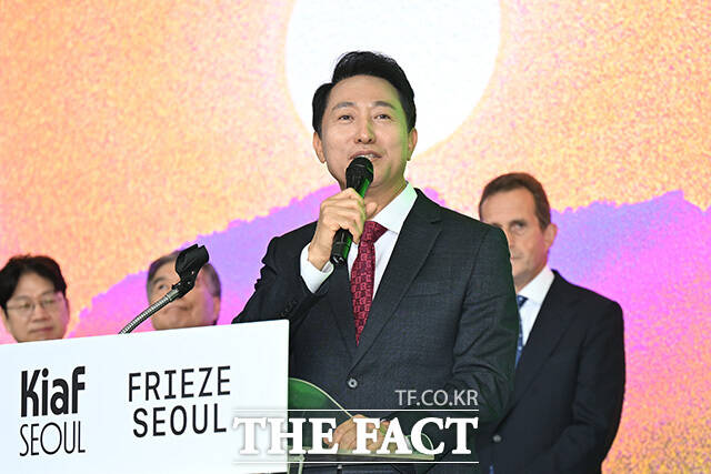 축사를 하는 오세훈 시장.