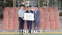  상봉공영·한창제과, 대전시 대덕구 경로당에 전병 과자 400상자 기탁