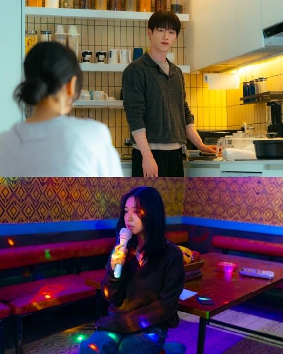 KBS2 새 토일 미니시리즈 '너 말고 다른 연애'에 출연하는 배우 서강준(위)과 안은진의 스틸이 공개됐다. /KBS, 유니켐