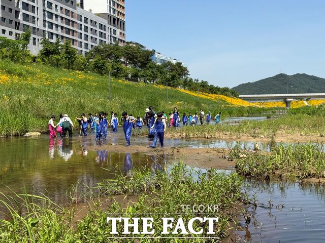 세종 참샘초등학교가 교육부 주관 2026학년도 현장체험학습 우수사례 공모전에서 교육부 장관상을 수상했다. 사진은 관내 농촌 협력학교와 면·동 교류 함께 교육과정 운영 모습. /세종시교육청