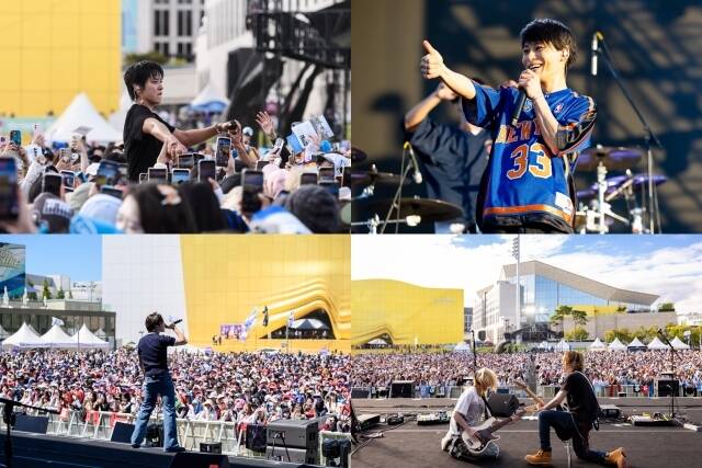'2026 사운드플래닛페스티벌' 메인 스테이지에 오른 아티스트는 모두 탁월한 라이브 퍼포먼스를 보여줬다. 이중 엑스디너리 히어로즈는 드러머 건일 탈퇴 이후 첫 복귀 무대였다. 사진은 고영ㄴ을 펼치고 있는 씨엔블루, 우버월드, 엑스디너리 히어로즈, 드래곤 포니(왼쪽 위부터 시계방향)의 모습이다./롤링홀
