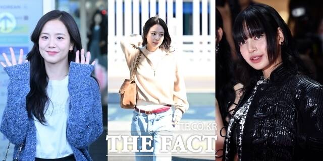 그룹 블랙핑크 지수 제니 리사(왼쪽부터)가 비슷한 시기 솔로 컴백해 각각의 솔로 경쟁력에 관심이 쏠리고 있다./더팩트DB