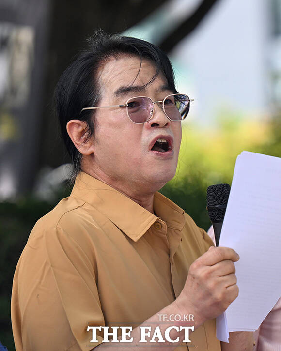 진실 규명을 촉구하는 고 상임대표.