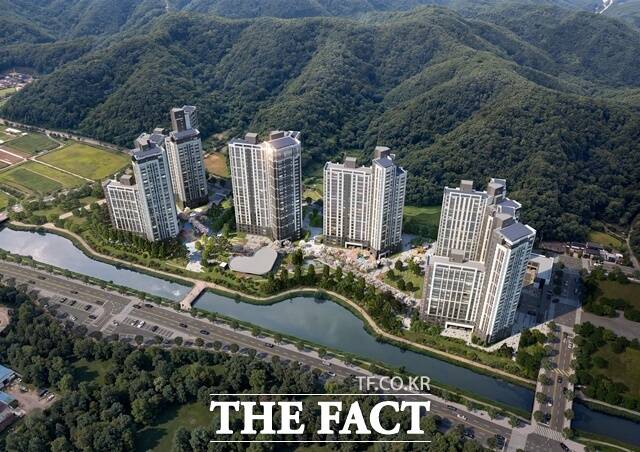 진주 판문지구 레이크써밋 웰가 조감도. /흥한주택종합건설
