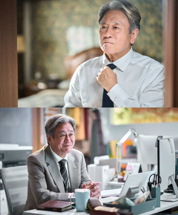 최민식은 37년 경력의 베테랑이자 우투투의 막내로 인생 2회차 출근에 나선 실버 인턴 기호 역을 맡아 열연을 펼친다. /워너브러더스코리아(주)
