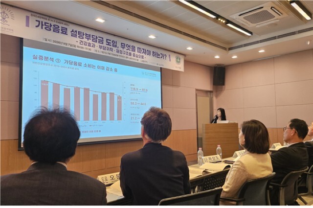 노정란 명지대 미래융합경영학과 교수가 지난 7일 서울 여의도 FKI 타워 컨퍼런스센터에서 열린 제34차 조세정책세미나에서 발표하고 있다. /한국조세정책학회