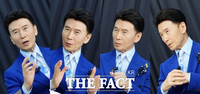 '땡벌'로 인생곡을 만나고, 후배들이 가장 닮고 싶어 하는 히트곡 부자로 자리매김한 트롯 전설 강진을, 9일 오후 서울 상암동 더팩트 스튜디오에 초대해, [강일홍의 스페셜영상인터뷰]로 그의 음악 인생과 무대 밖 이야기를 직접 들어봤다. /이상빈 기자