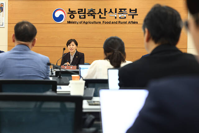 송미령 농림축산식품부 장관은 10일 정부세종청사에서 열린 농식품부 기자간담회에서 농산물 시장 개방 확대 우려가 나오는 포괄적·점진적 환태평양경제동반자협정(CPTPP)에 대해