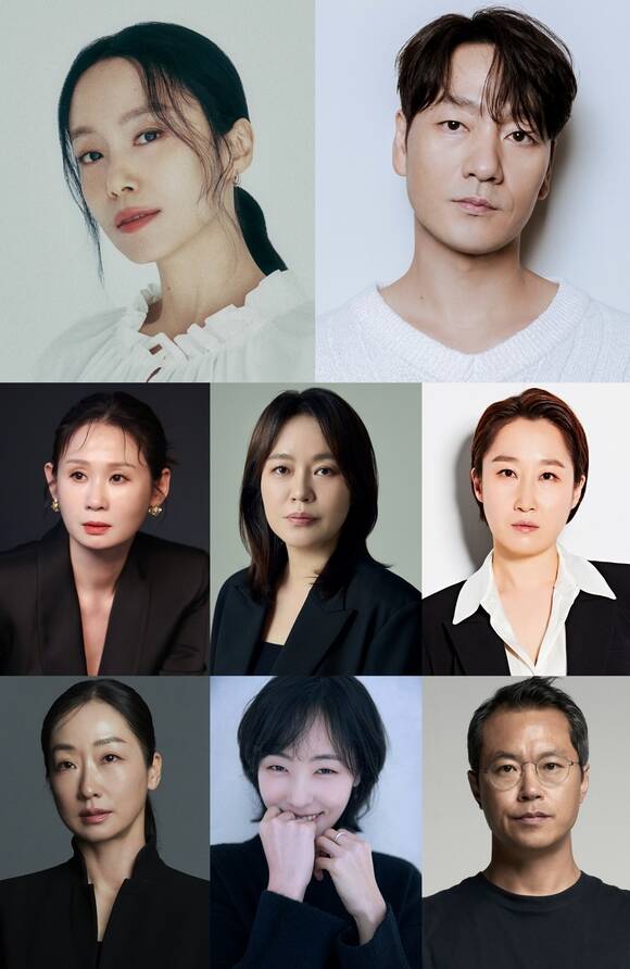 배우 전도연 박해수 김국희 백현진 공성하 우정원 김선영 김금순(왼쪽 위부터 시계방향)이 tvN 새 드라마 '위대한 방옥숙'에 출연한다. /각 소속사