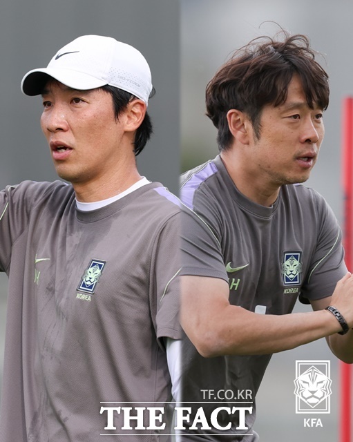 로베르트 모레노 감독 체제로 새 출발하는 한국 축구 국가대표팀에 합류하는 조용형 코치(왼쪽)와 이재홍 피지컬코치./KFA