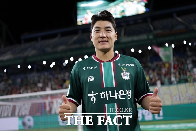 ‘하나은행 K리그1 2026’ 28라운드 최우수선수(MVP)의 영예를 안은 대전 스트라이커 주민규./K리그