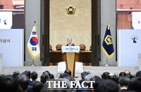  '대한민국 법원의 날' 기념사 하는 조희대 대법원장 [포토]