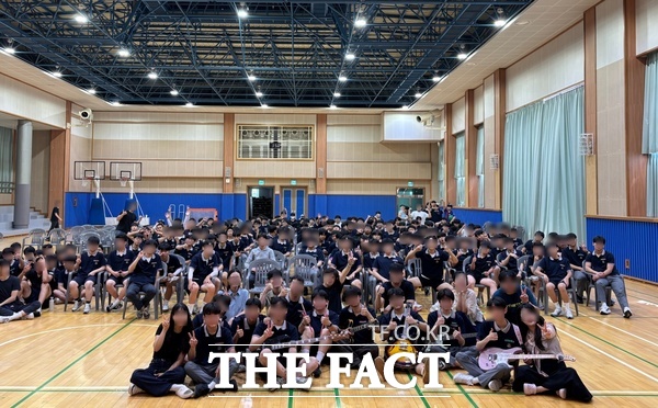 서대전고 1학년 학생들을 대상으로 목청대첩 행사를 진행하고 있는 모습. /대전시교육청