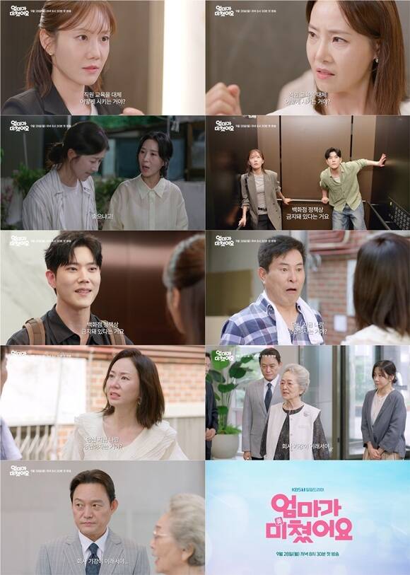 KBS1 새 일일드라마 '엄마가 미쳤어요'가 종합 예고 영상을 공개했다. /KBS1