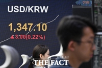  1340원대에서 주춤거리는 환율 [포토]