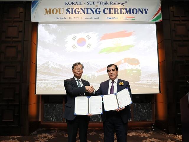 한국철도공사가 타지키스탄 철도공사와 손잡고 두샨베 도시철도 건설 등 철도 분야 협력을 확대한다. /코레일