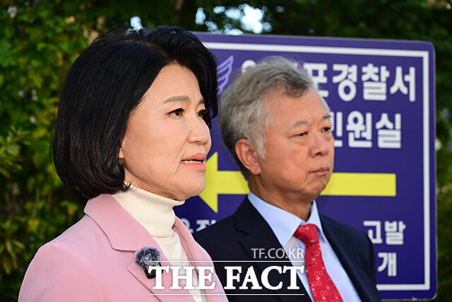 박지원 의원 고소에 대한 입장 밝히는 이진숙 의원.