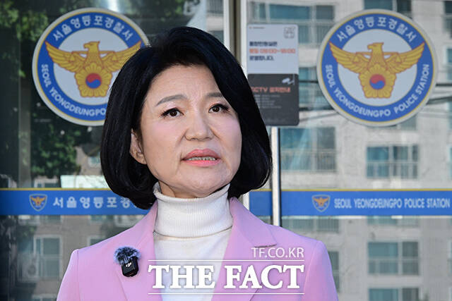 박지원 의원 고소에 대한 입장 밝히는 이진숙 의원.