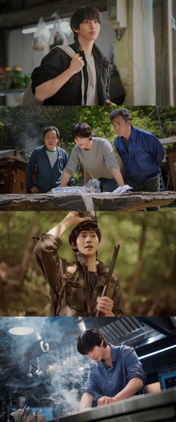 JTBC 새 토일드라마 '파이널 테이블'에 출연하는 배우 안효섭의 캐릭터 스틸이 공개됐다. /SLL, ㈜비에이엔터테인먼트, 영화사두중