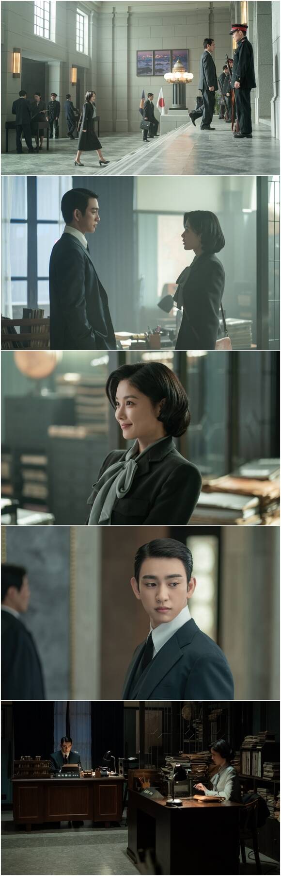 tvN 새 토일드라마 '100일의 거짓말'이 주인공 이가경의 밀정 첫 출근 모습이 담긴 스틸을 공개했다. /tvN