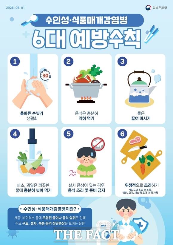 당진시 식품 매개 감염병 예방수칙 홍보 포스터. /당진시