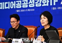  인사말 하는 최민희 단장 [포토]