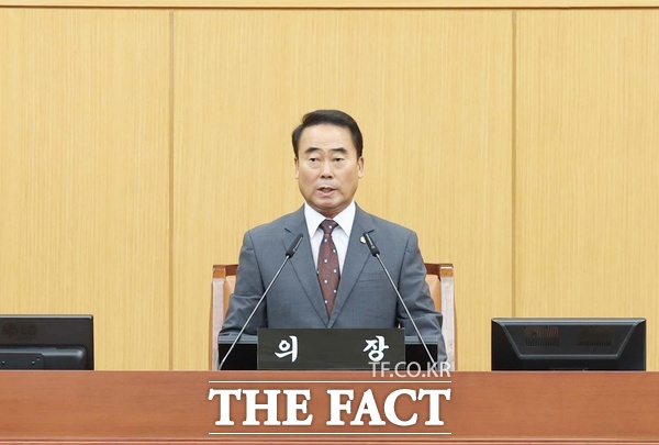 대전시의회는 21일 제299회 제1차 정례회 제3차 본회의를 열어 68건의 안건을 처리하고 21일간의 회기 일정을 마무리했다. 조성칠 대전시의회 의장. /대전시의회