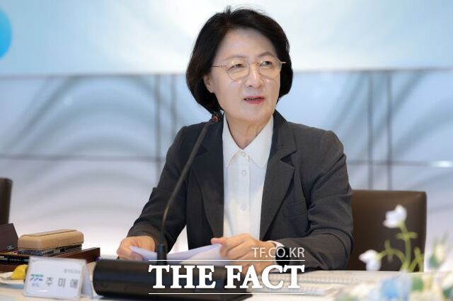 추미애 경기도지사가 21일 수원컨벤션센터에서 열린 과밀억제권역 자치단체 공동대응협의회 회의에 발언하고 있다. /경기도