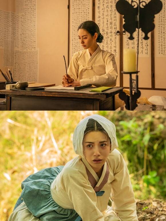 가수 겸 배우 나나가 넷플릭스 시리즈 '스캔들'에서 과부 희연을 연기했다. /넷플릭스