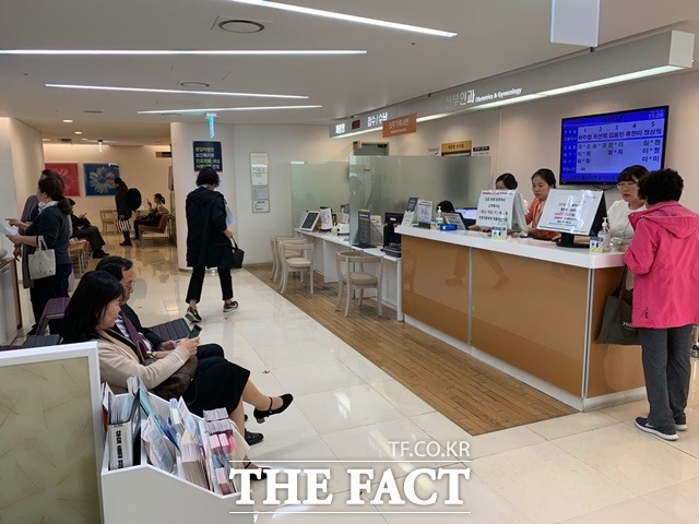 2019년 4월 16일 분당차병원 산부인과 진료 대기실 모습. /더팩트DB