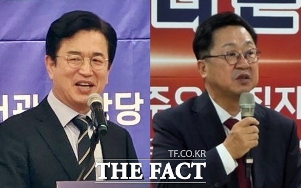 허태정 대전시장, 이장우 전 대전시장. /더팩트 DB